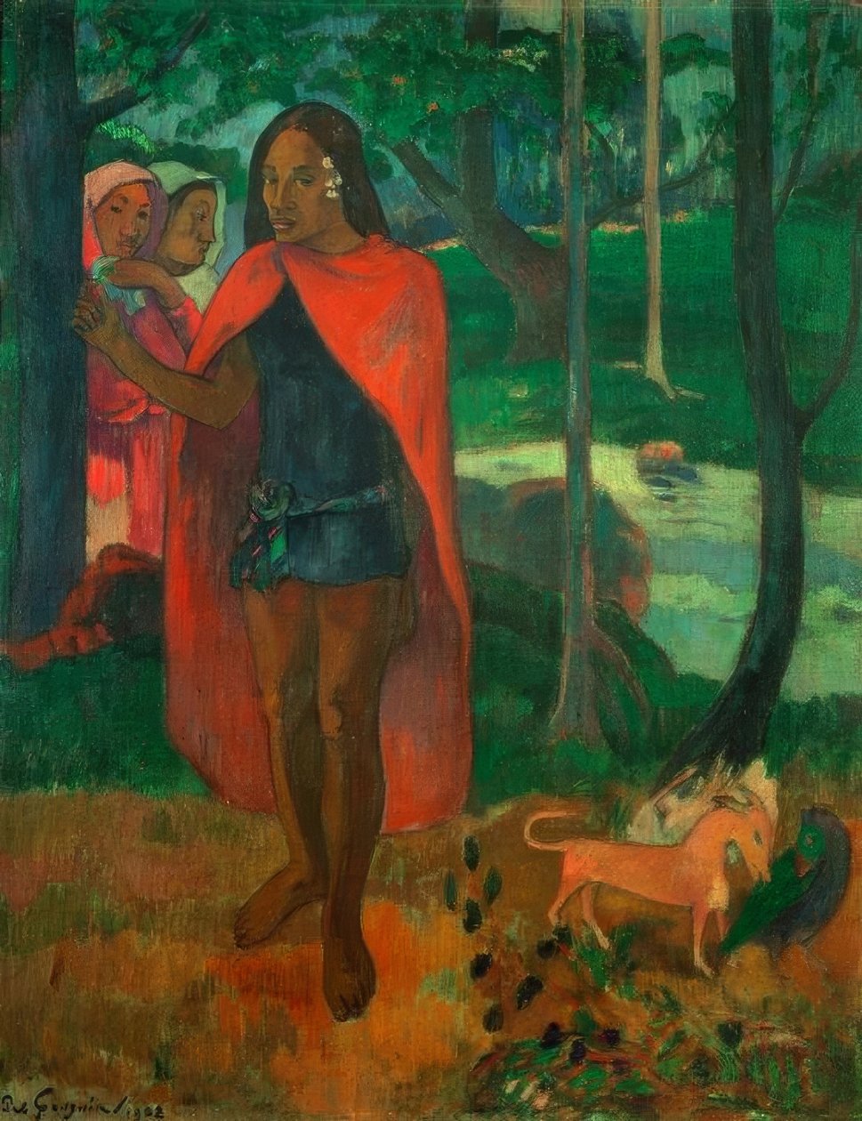 The Sorcerer of Hiva Oa, or The Marquesan with the Red Cape by Paul Gauguin