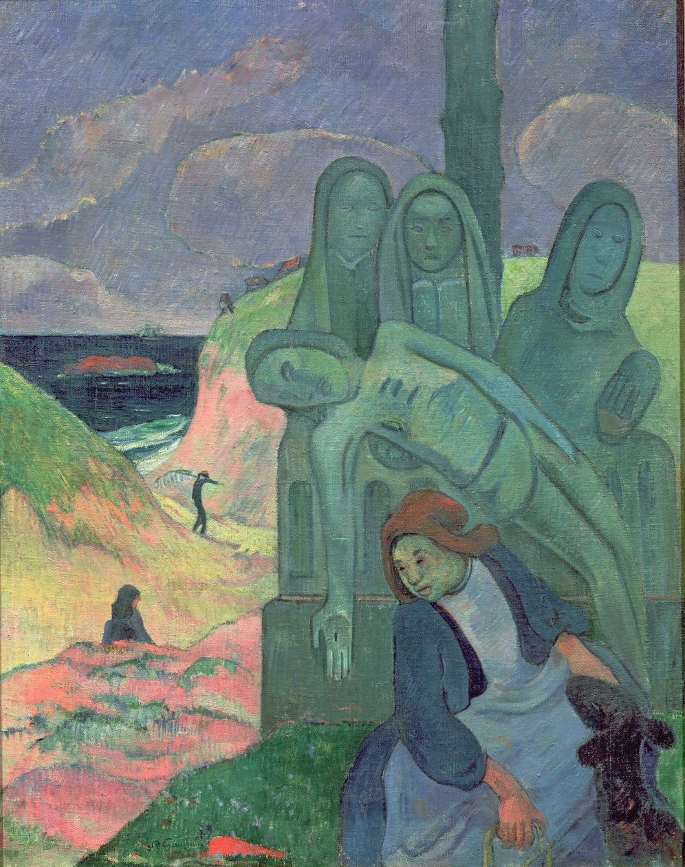 The Green Christ (Breton Calvary) 1889 by Paul Gauguin