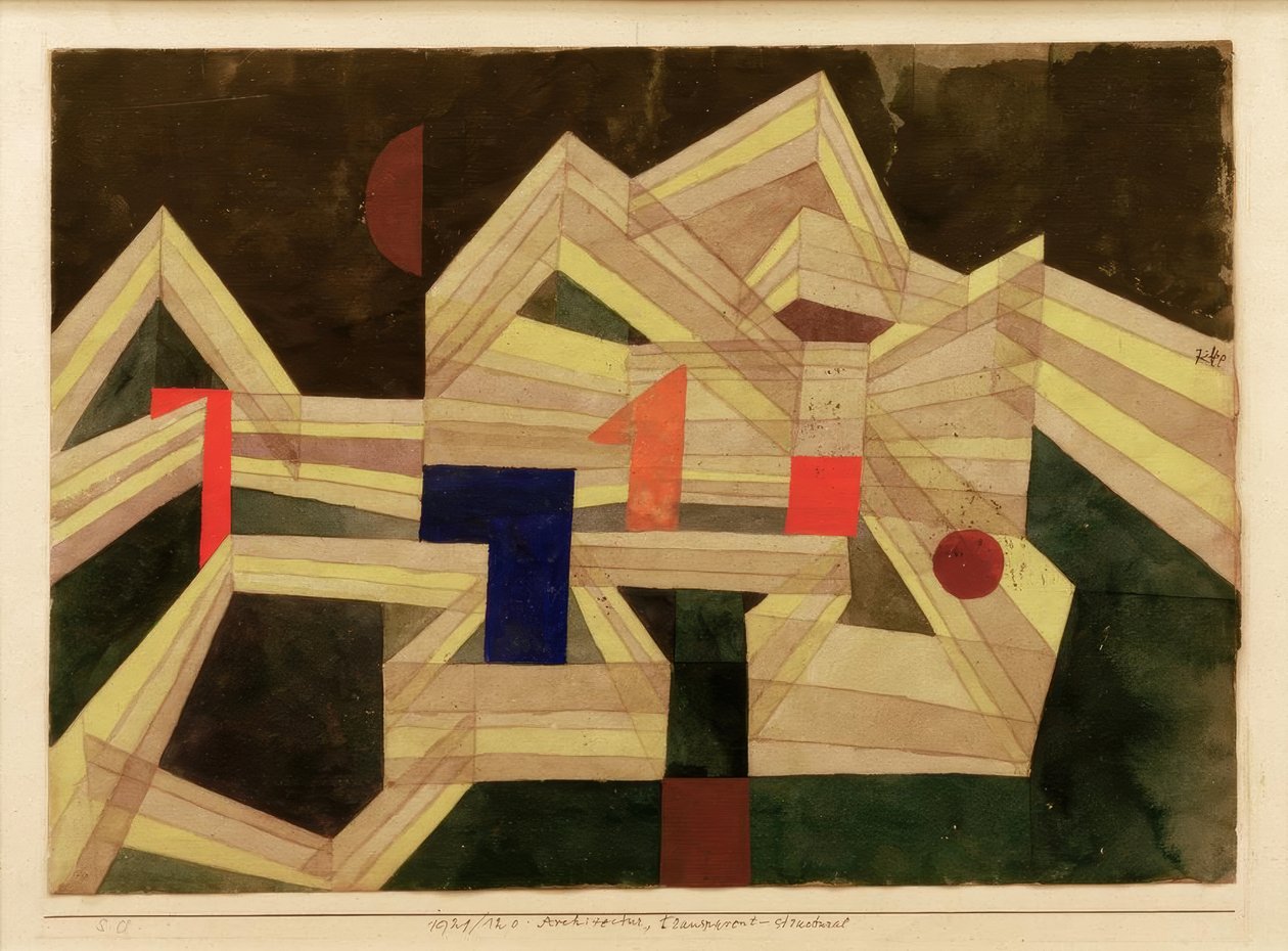 Architecture, Transparent Structural by Paul Klee