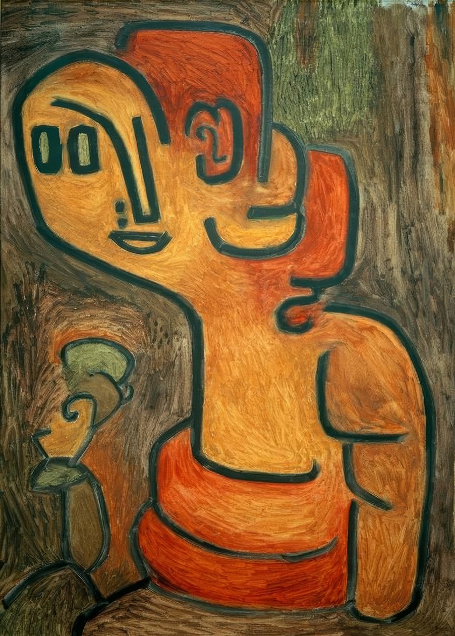 Bust of Gaia by Paul Klee