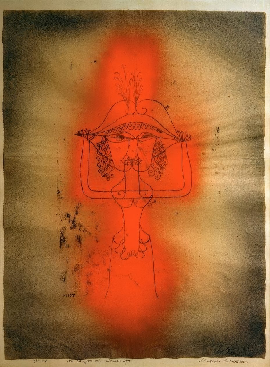 The Singer of the Comic Opera by Paul Klee