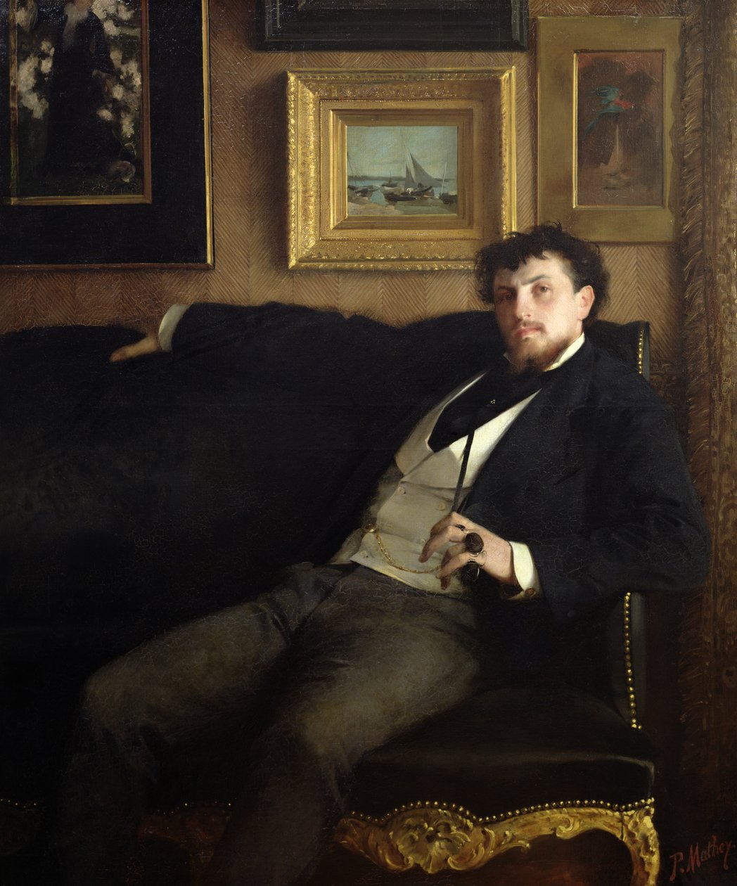 Portrait of Ernest Duez by Paul Mathey
