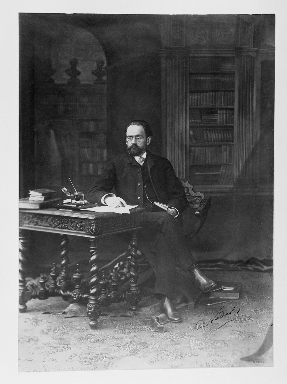 Emile Zola in his study by Paul Nadar