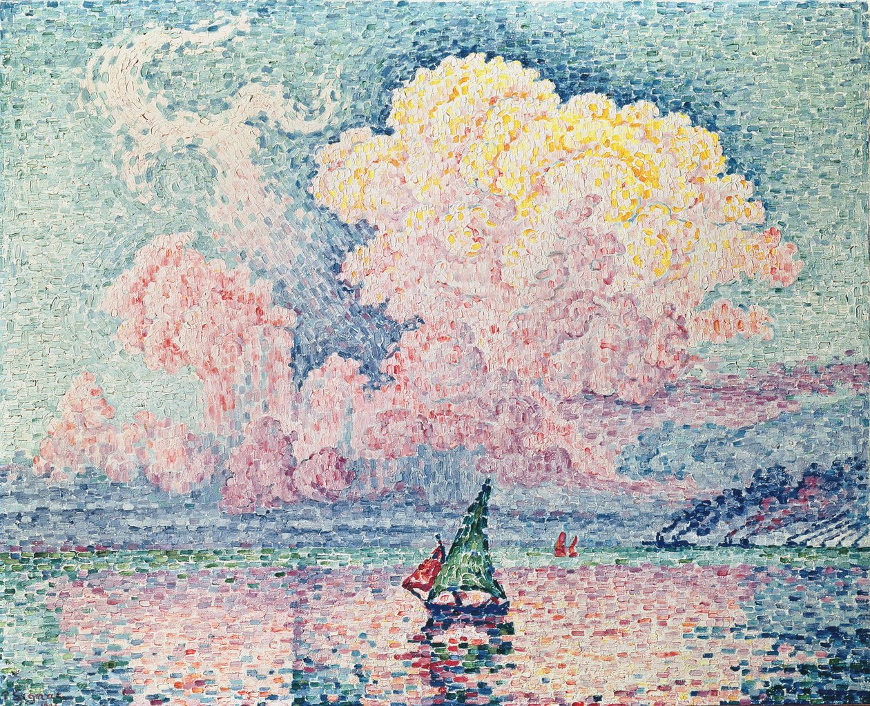 Antibes, the Pink Cloud, 1916 by Paul Signac