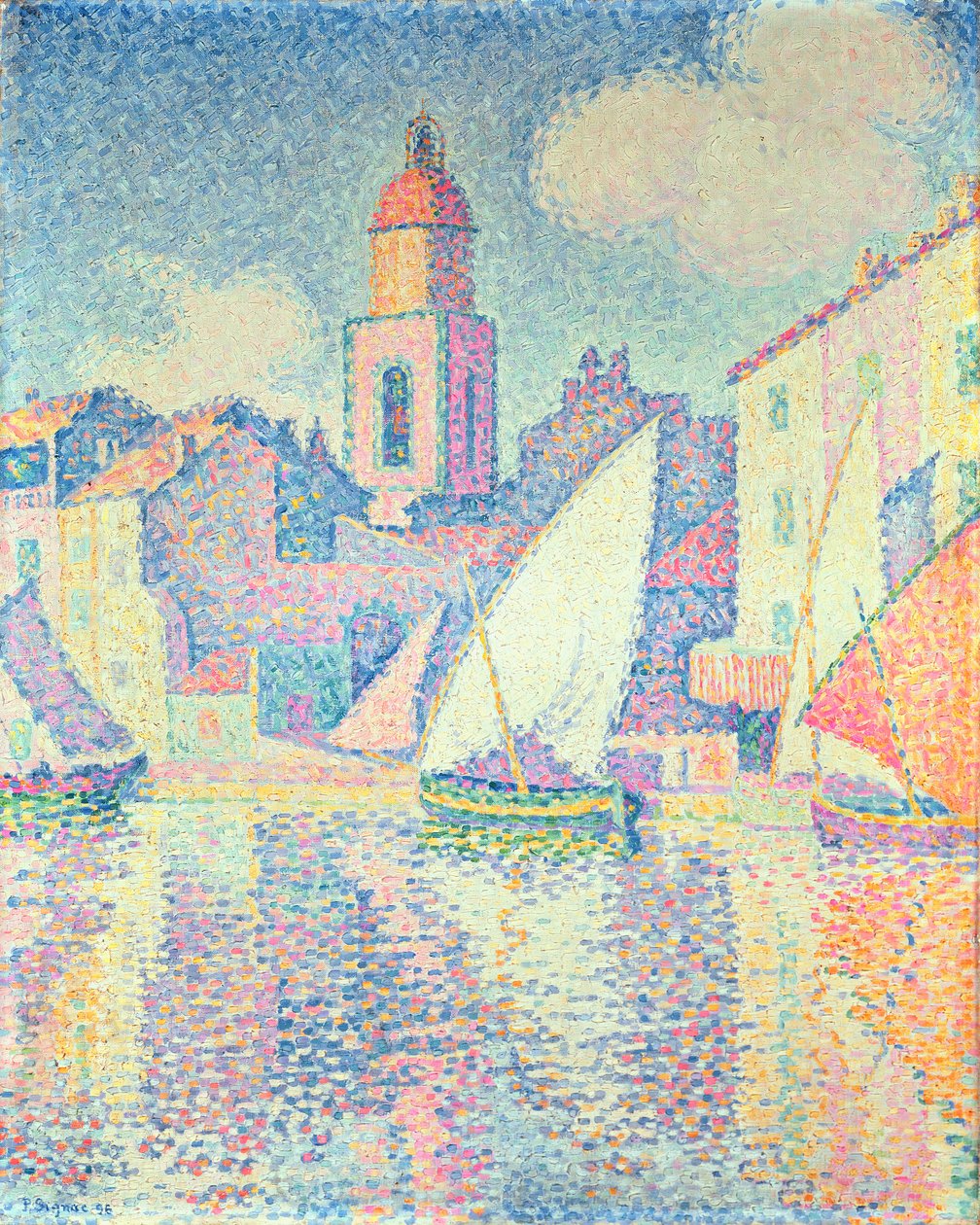 The Clocktower at St. Tropez by Paul Signac