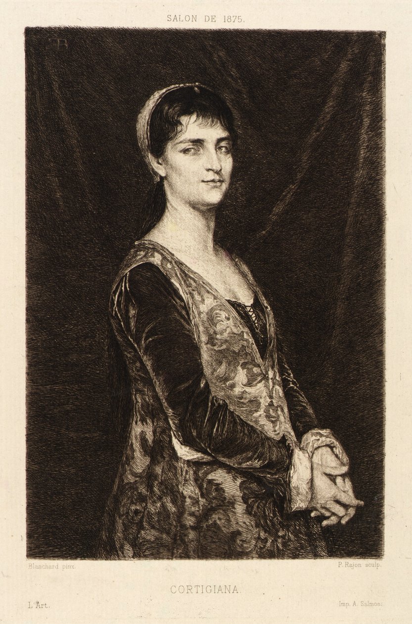 Courtesan by Paul Adolphe Rajon