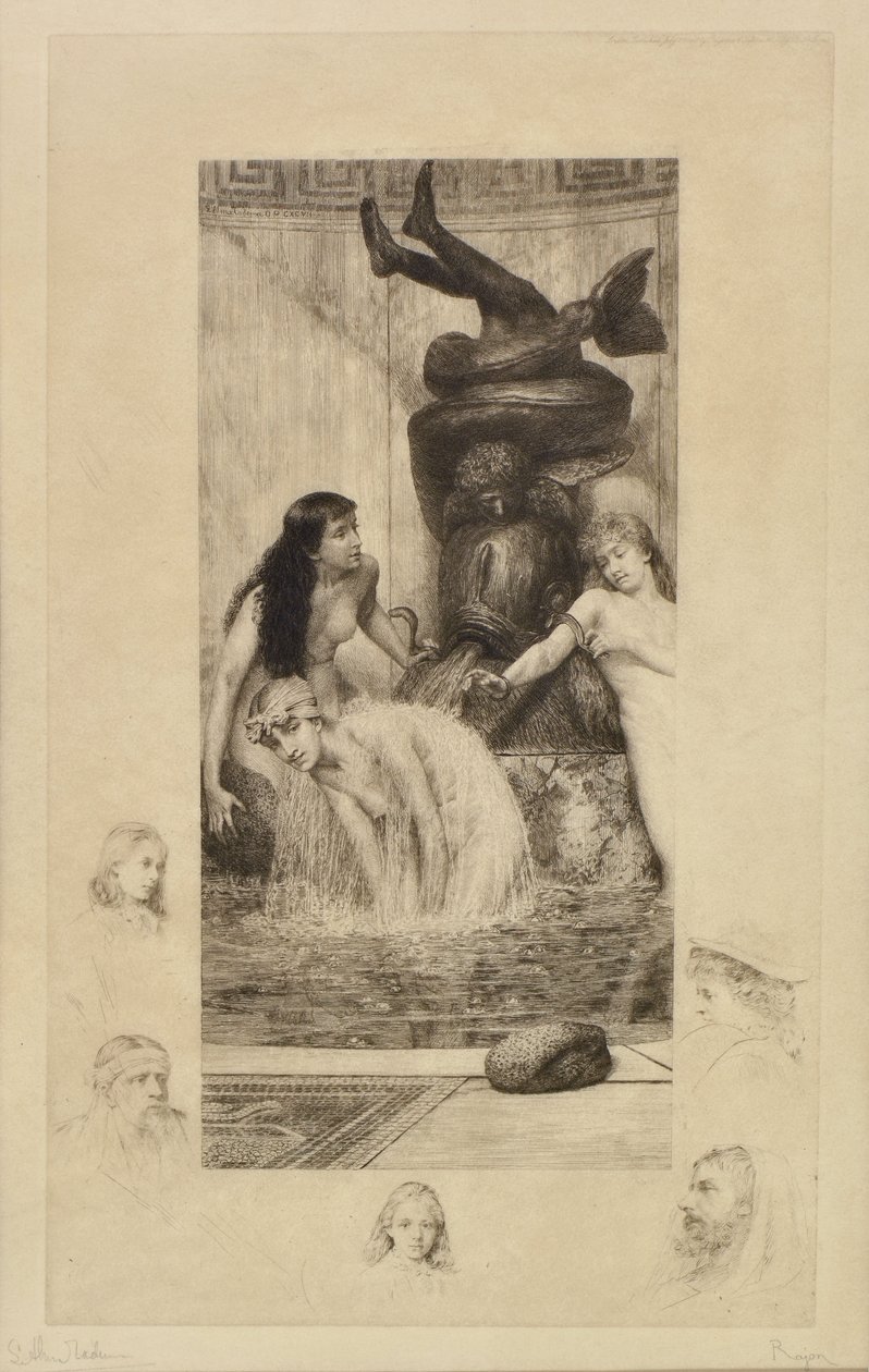 The Bath by Paul Adolphe Rajon