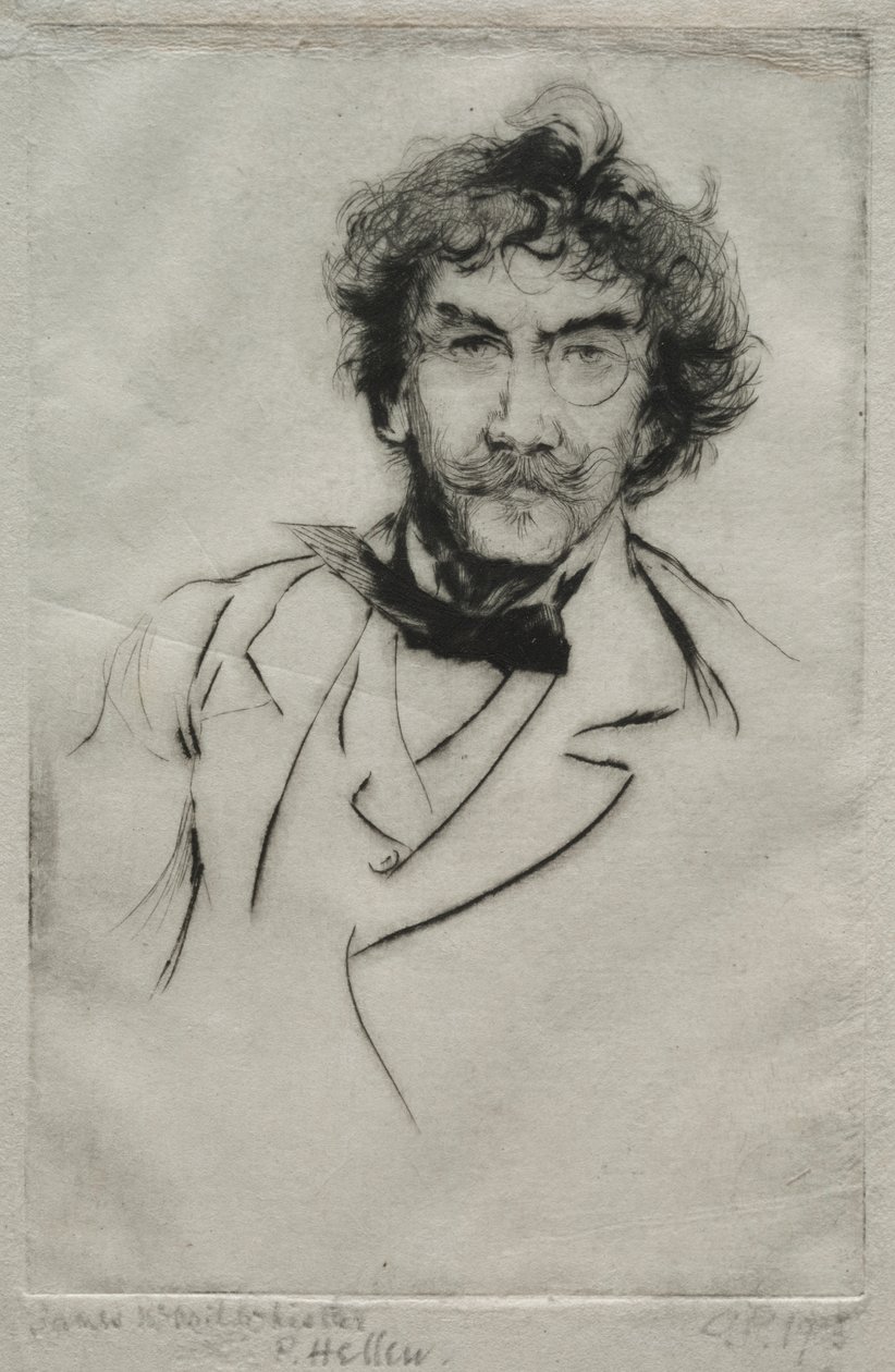 James MacNeill Whistler by Paul Cesar Helleu