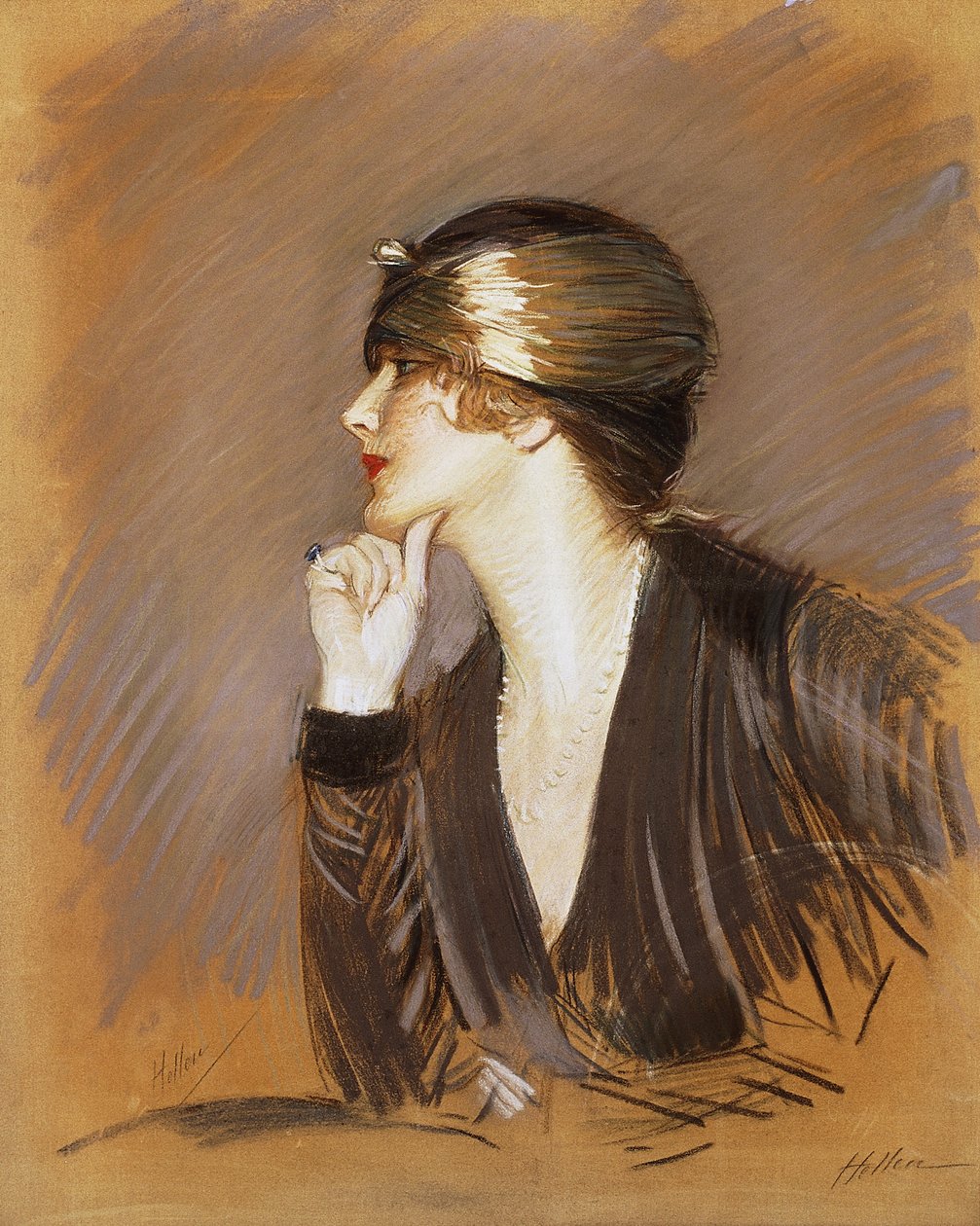 Portrait of Lucette by Paul Cesar Helleu