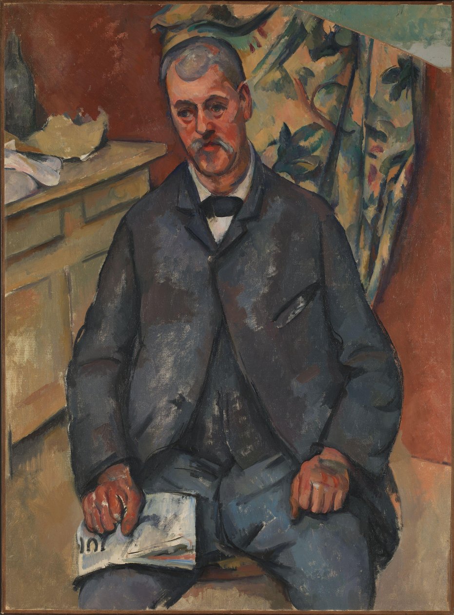 Seated man by Paul Cézanne