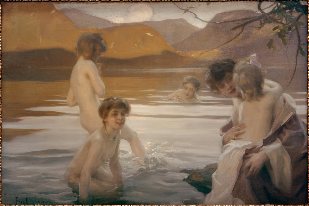 First Bath by Paul Chabas