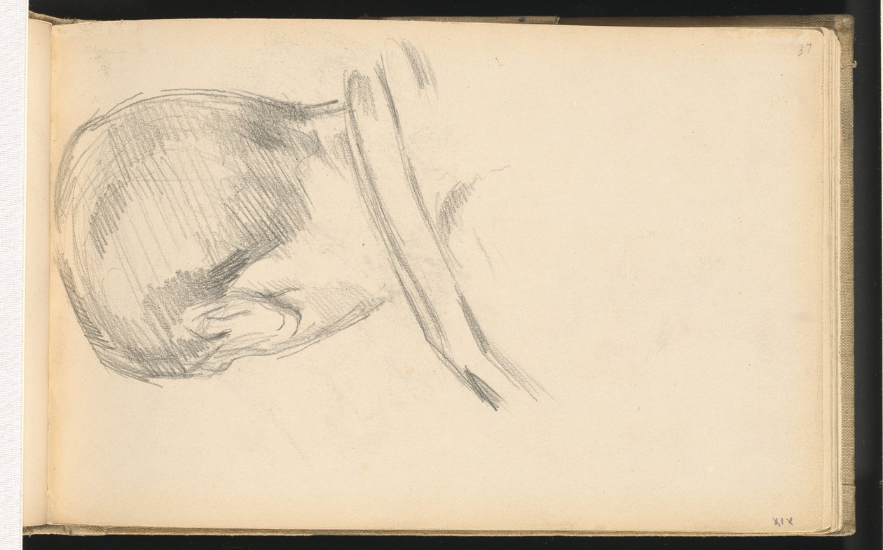 Head of a Boy Seen from Behind by Paul Cézanne