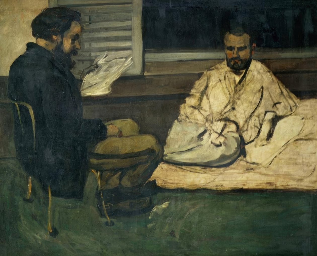 Paul Alexis Reading to Emile Zola by Paul Cézanne