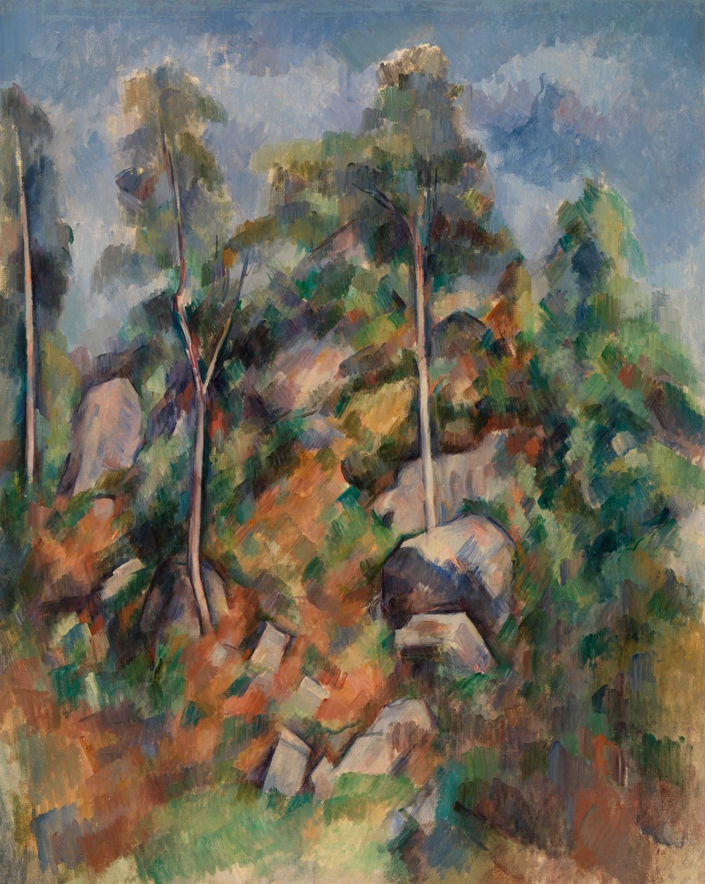 Rocks and Trees by Paul Cézanne