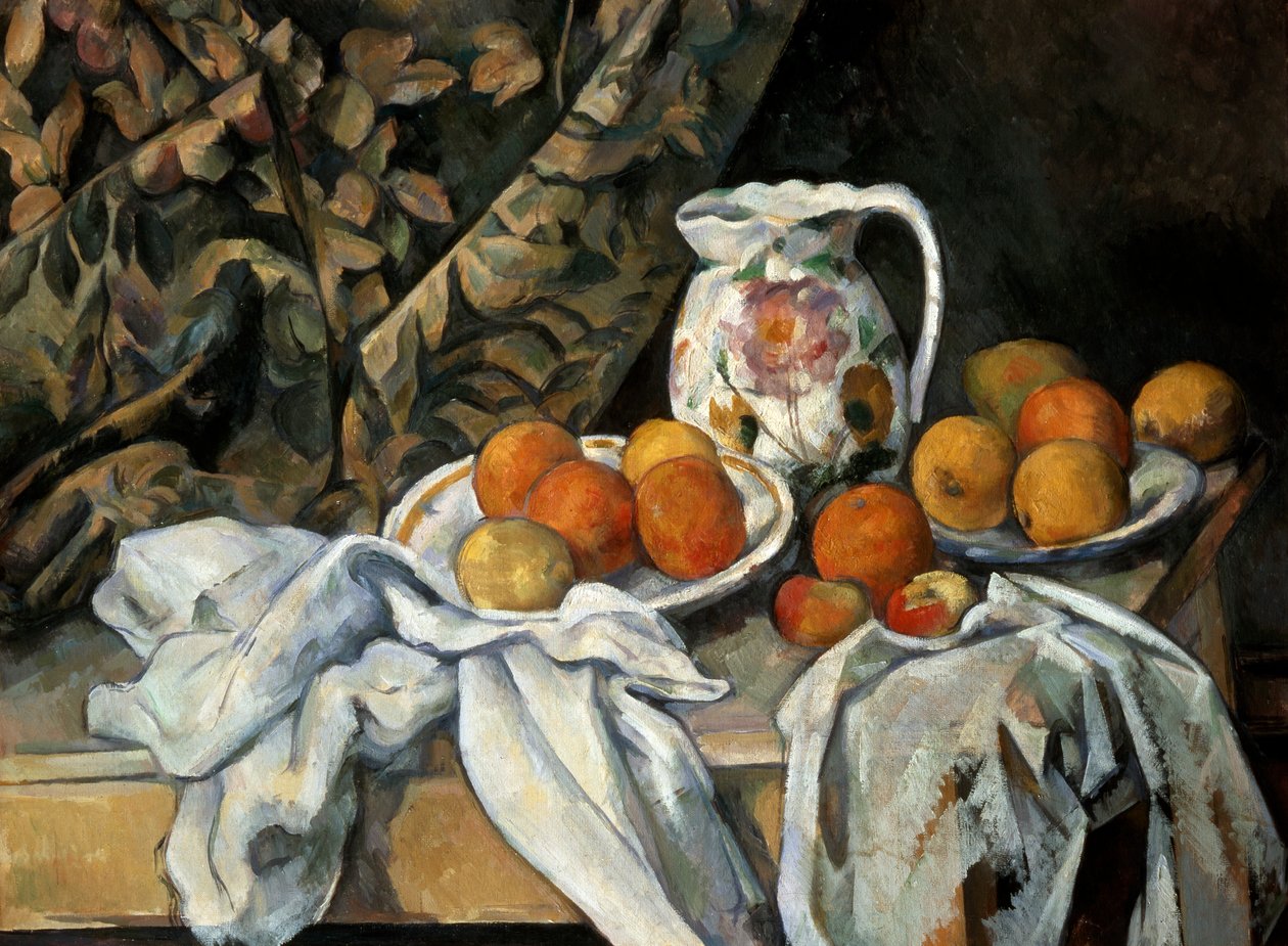 Still Life with Drapery by Paul Cézanne