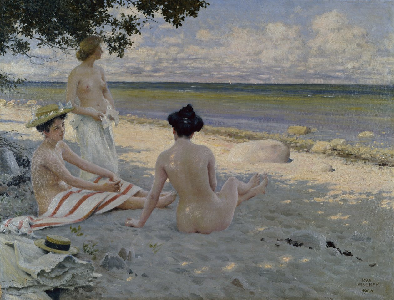 On the Beach by Paul Fischer