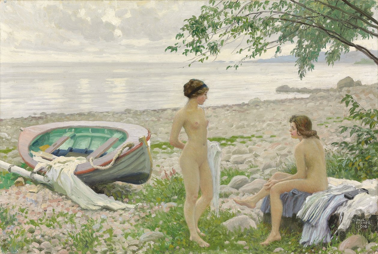 On the Beach by Paul Fischer