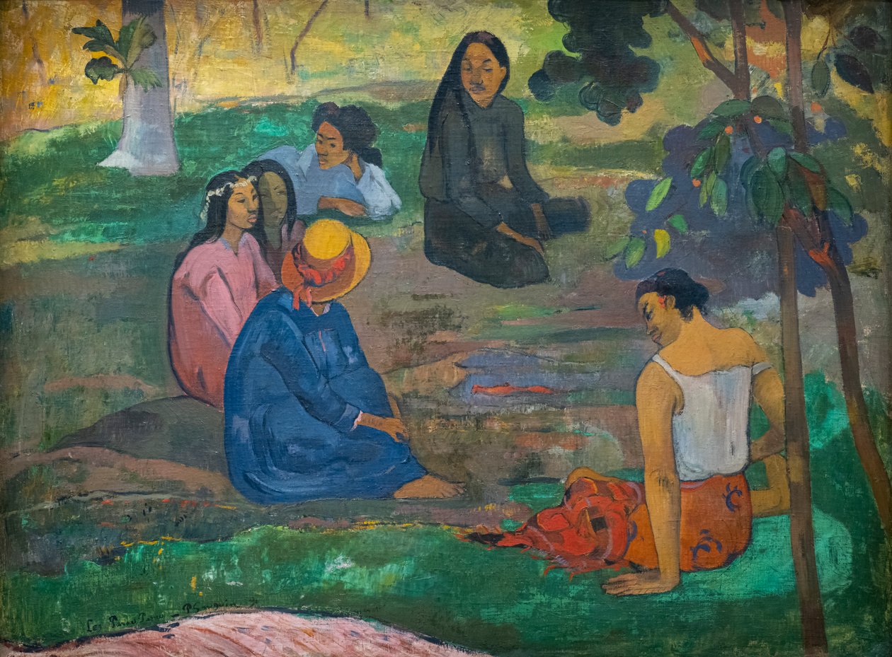 Les Parau Parau (Conversation) by Paul Gauguin