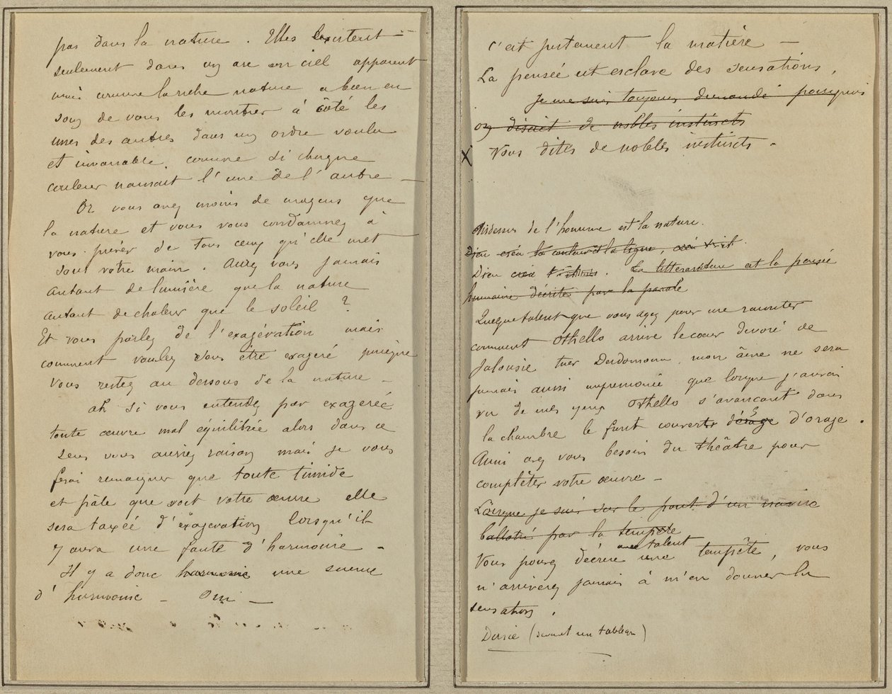 Manuscript Pages [verso] by Paul Gauguin