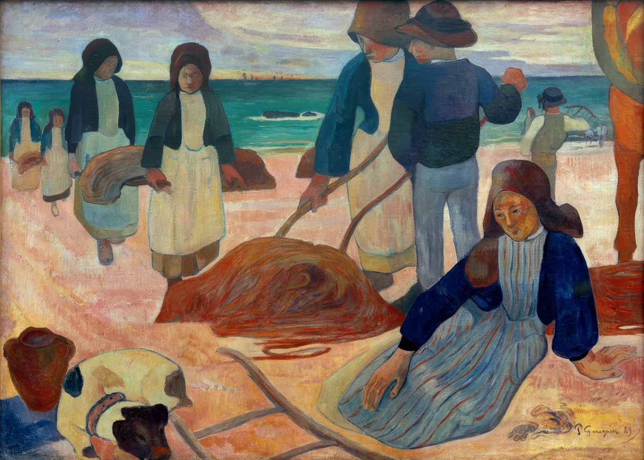 Seaweed Gatherers II (Breton Seaweed Gatherers II) by Paul Gauguin