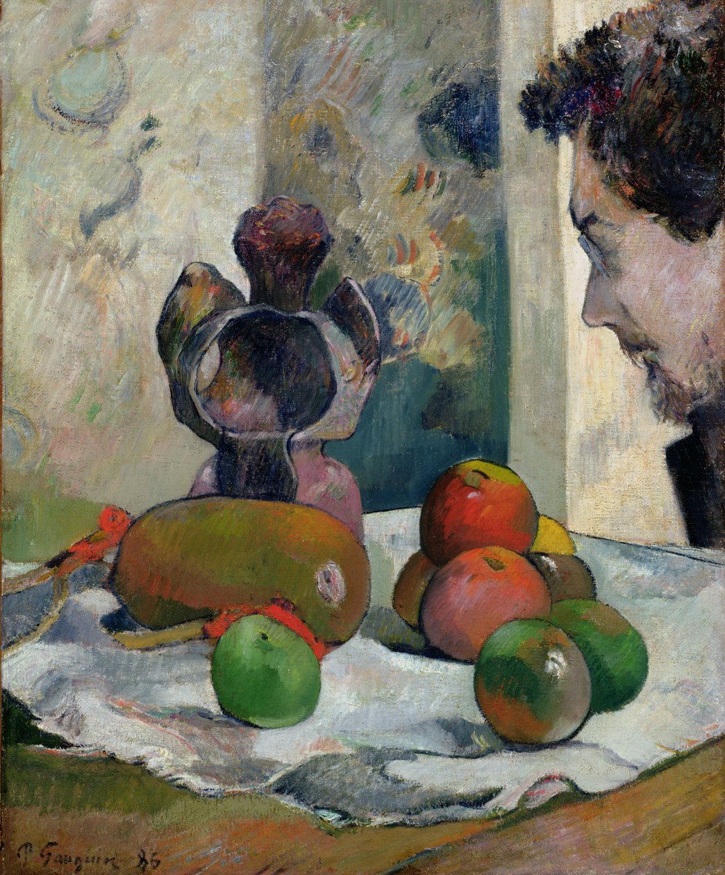 Still Life with Profile of Laval by Paul Gauguin