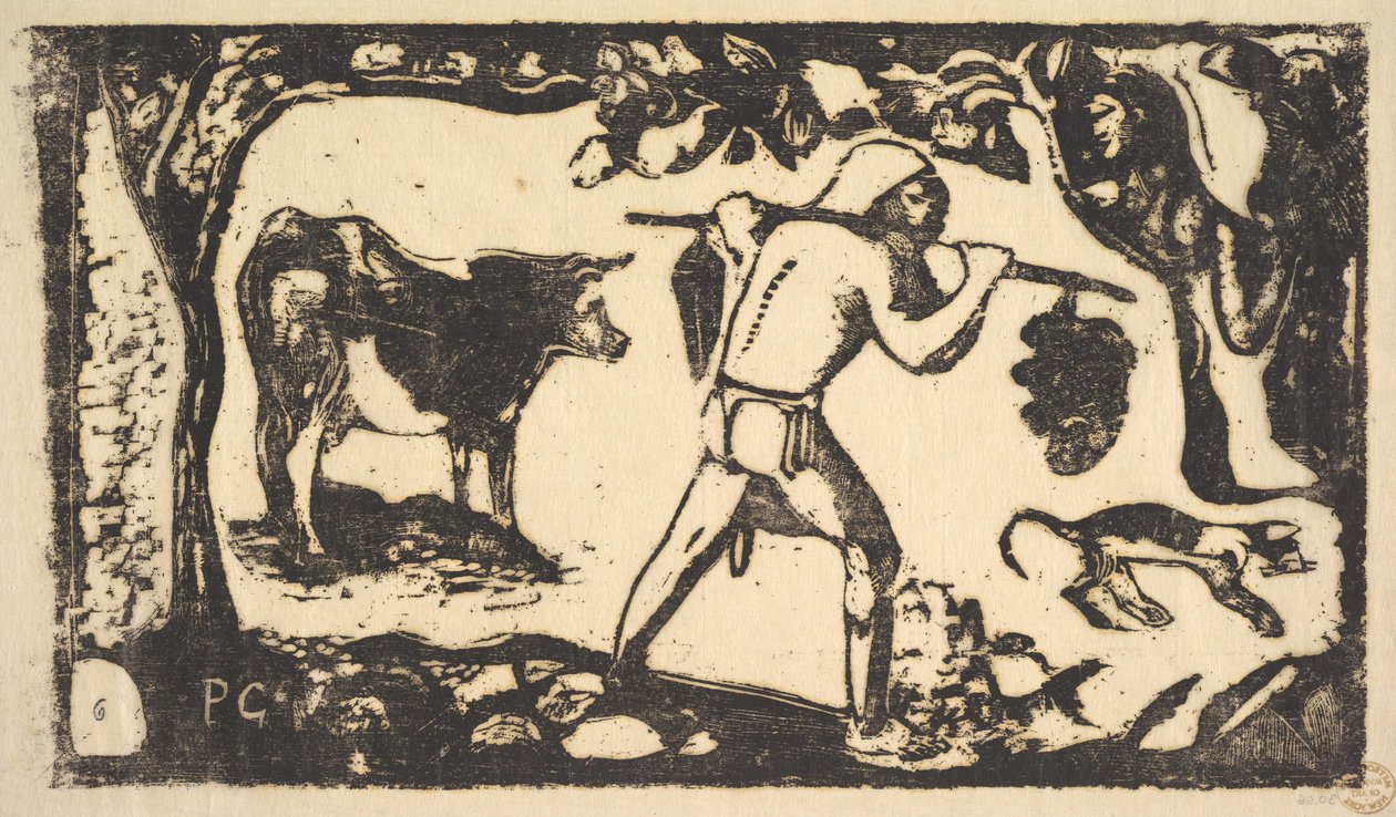 Tahitian Carrying Bananas by Paul Gauguin