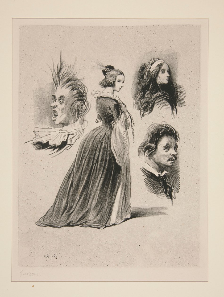 Sketch Sheet by Paul Gavarni