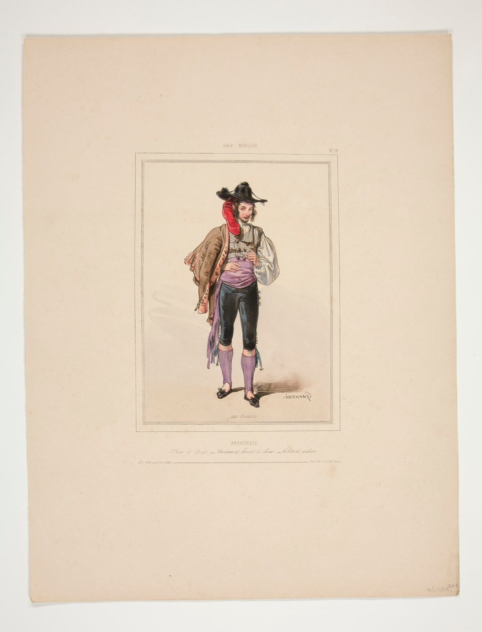 ARAGONAIS. Cloth Vest by Paul Gavarni