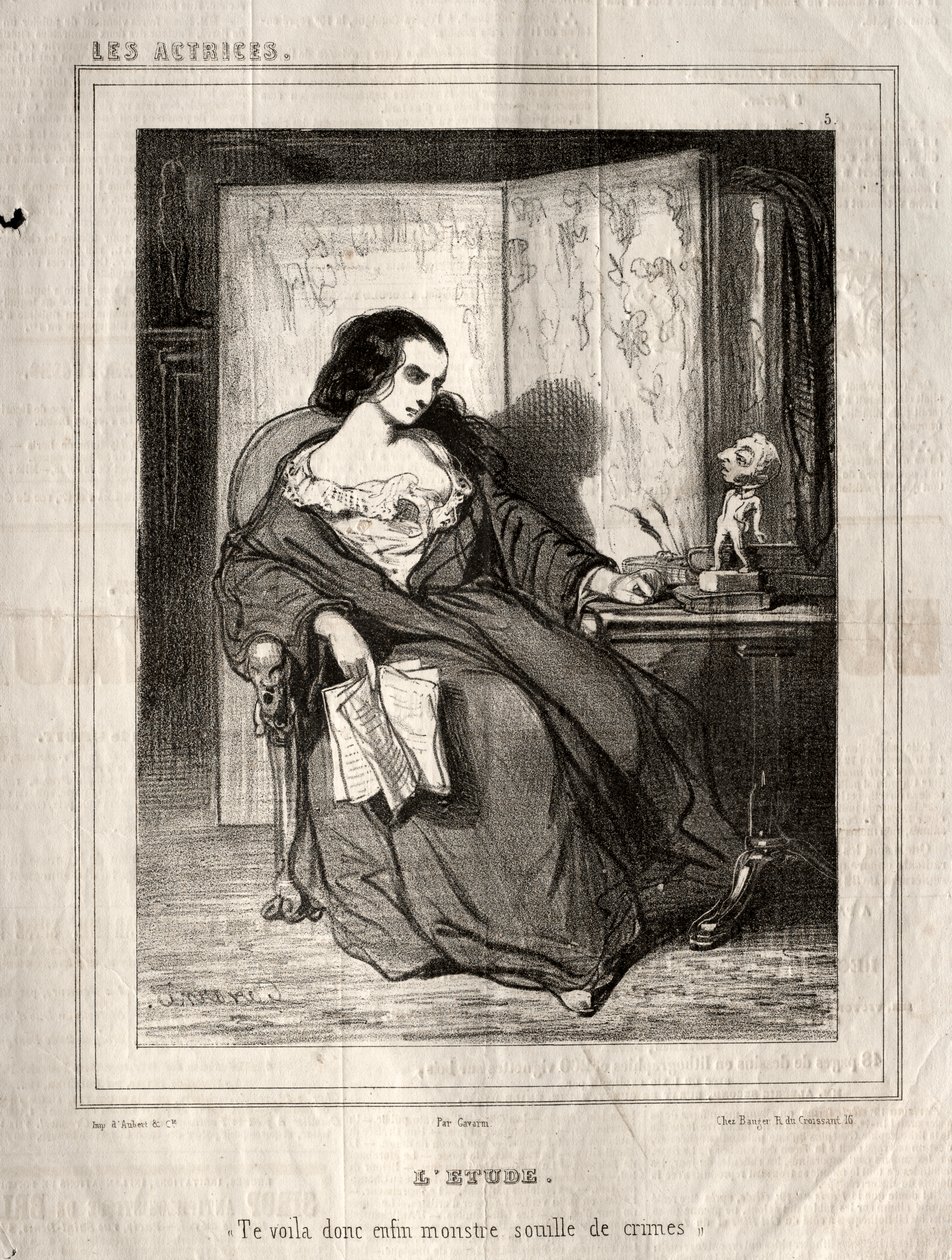 The Actresses: The Study by Paul Gavarni
