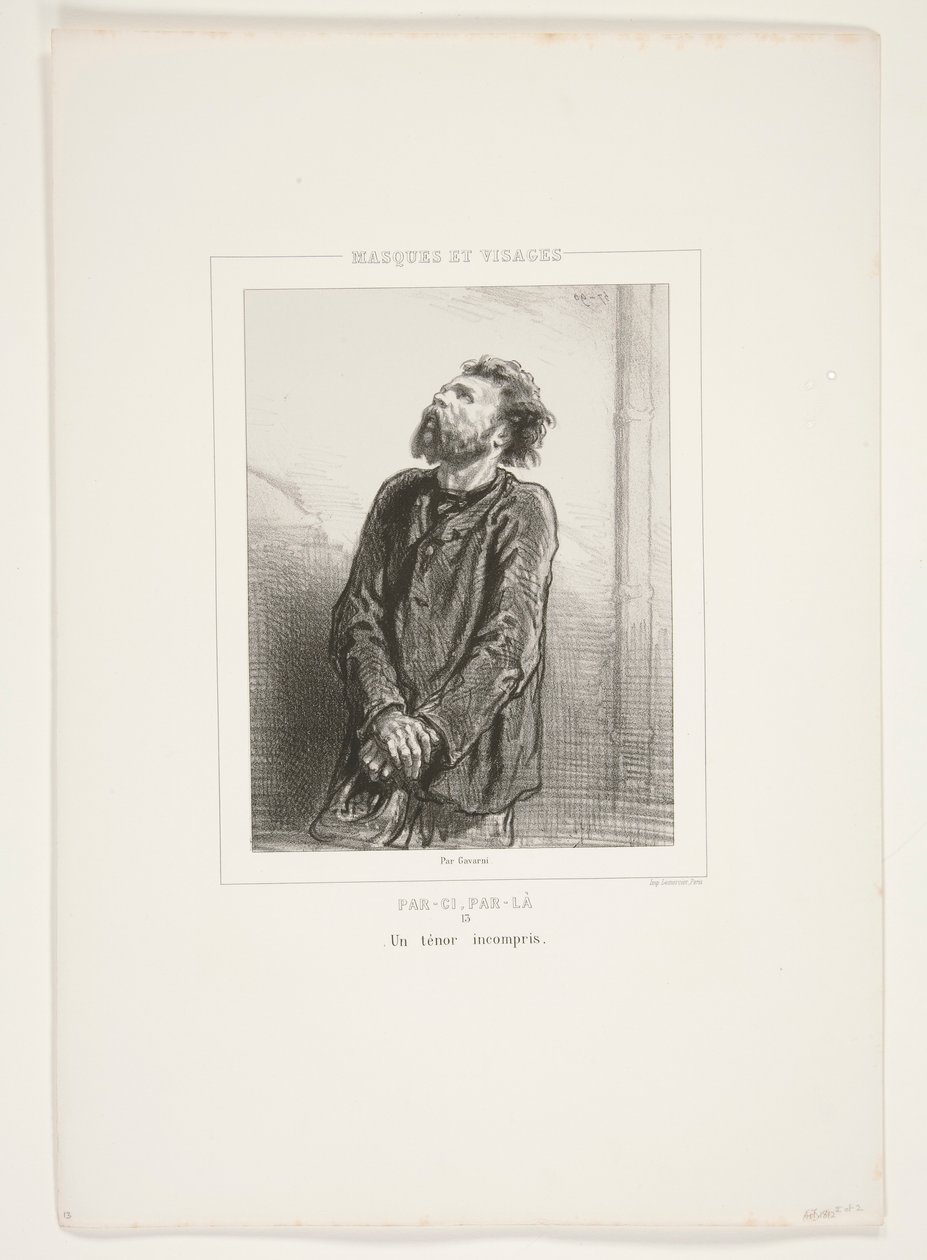 A Misunderstood Tenor by Paul Gavarni