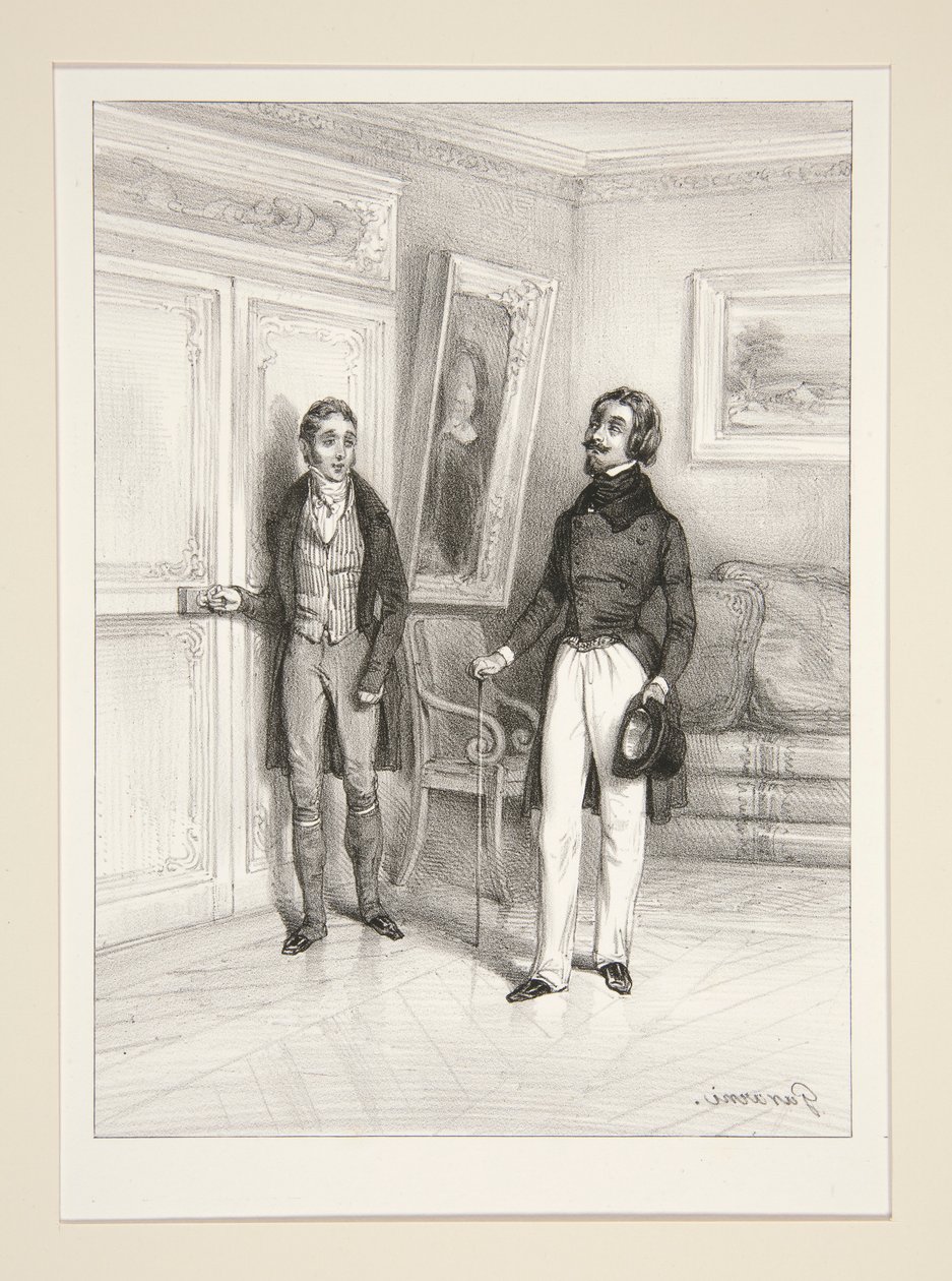 A False Step. Page 335. by Paul Gavarni