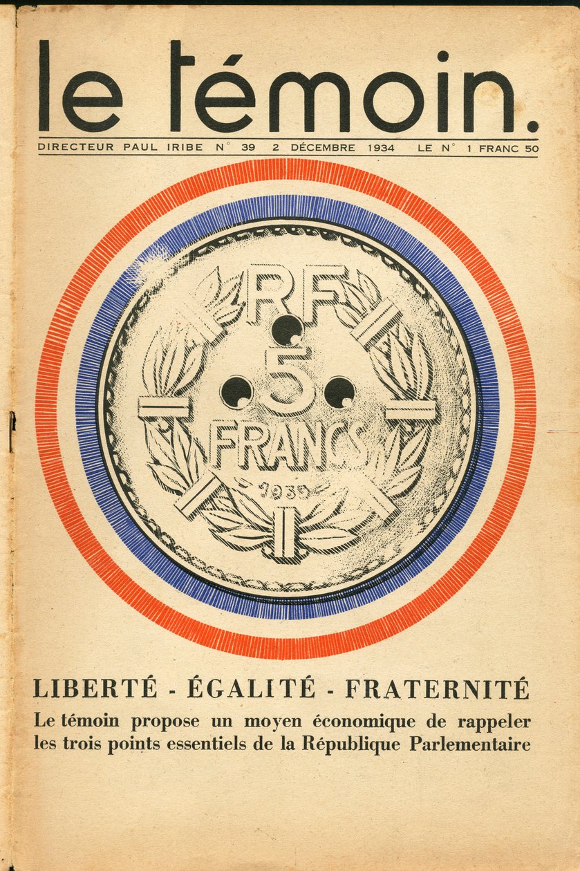 The Witness, Satirical in Colours by Paul Iribe