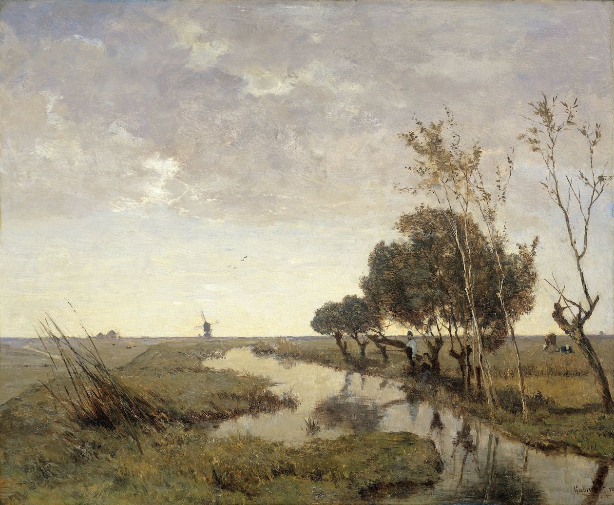 A Watercourse near Abcoude by Paul Joseph Constantin Gabriel