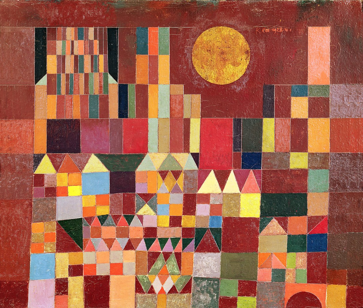 Castle and Sun by Paul Klee