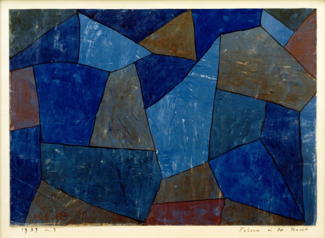 Rocks in the Night by Paul Klee