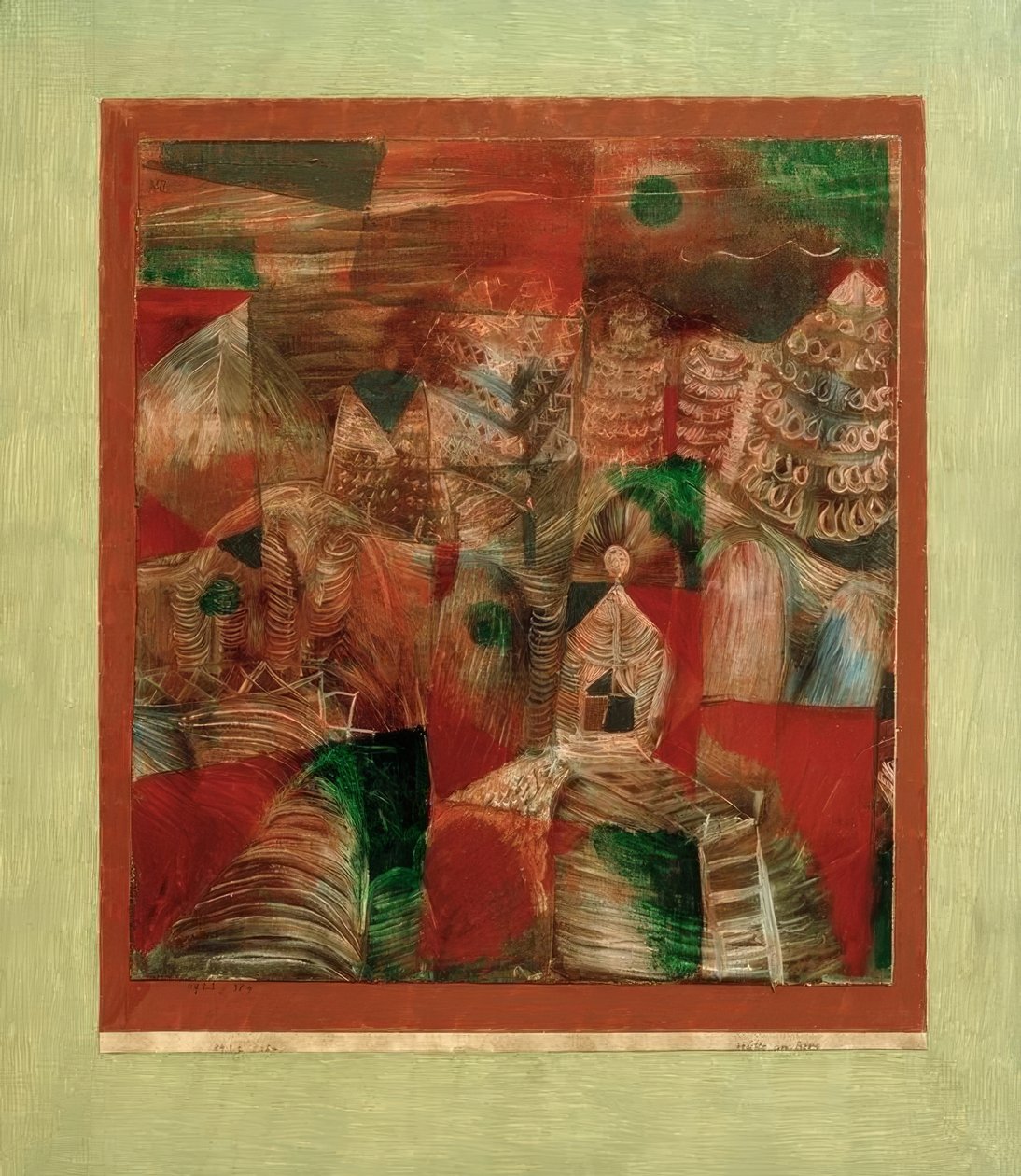 Hut on the Mountain by Paul Klee