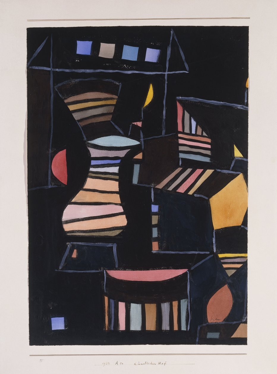 Artificial Courtyard by Paul Klee