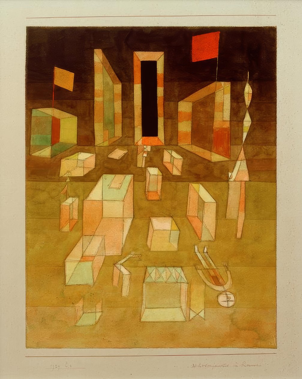 Uncomposed in Space by Paul Klee