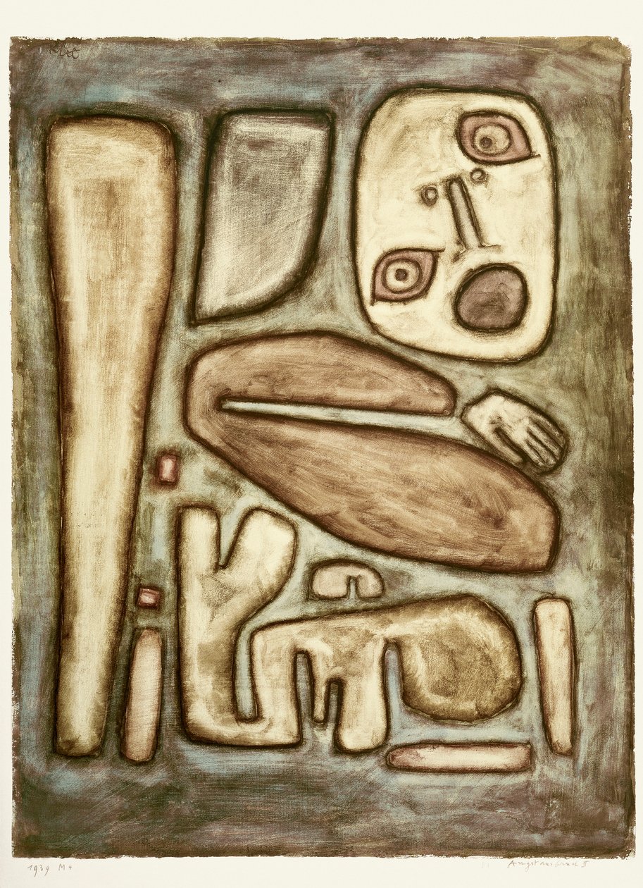 Outbreak of Fear III, 1939 by Paul Klee