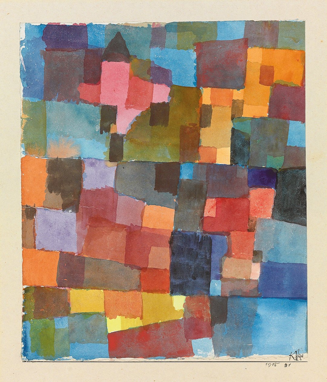 Spatial Architectures (on Cold-Warm) by Paul Klee