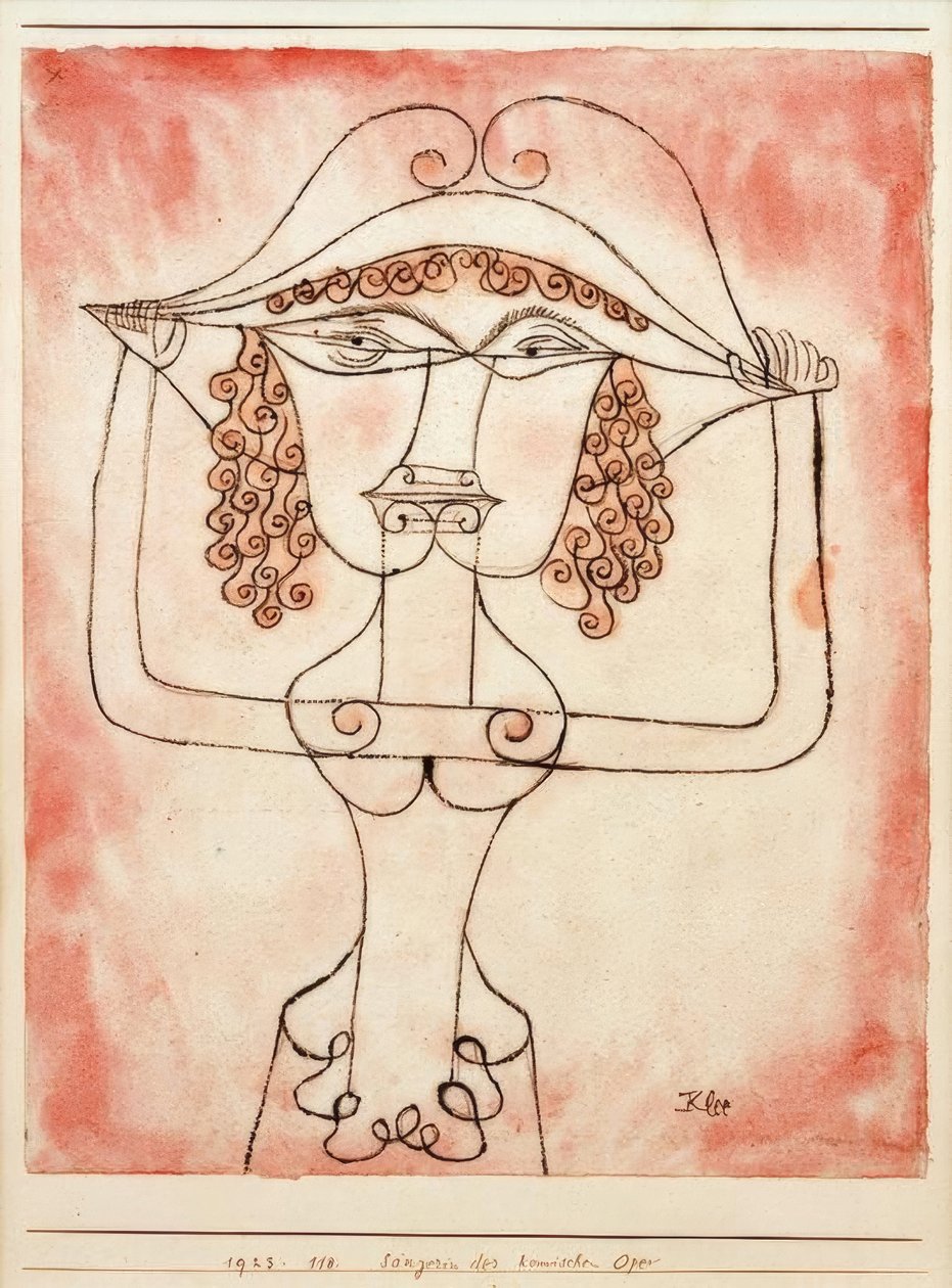 Singer of the Comic Opera by Paul Klee