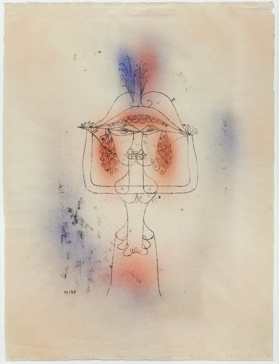 Singer of the Comic Opera by Paul Klee