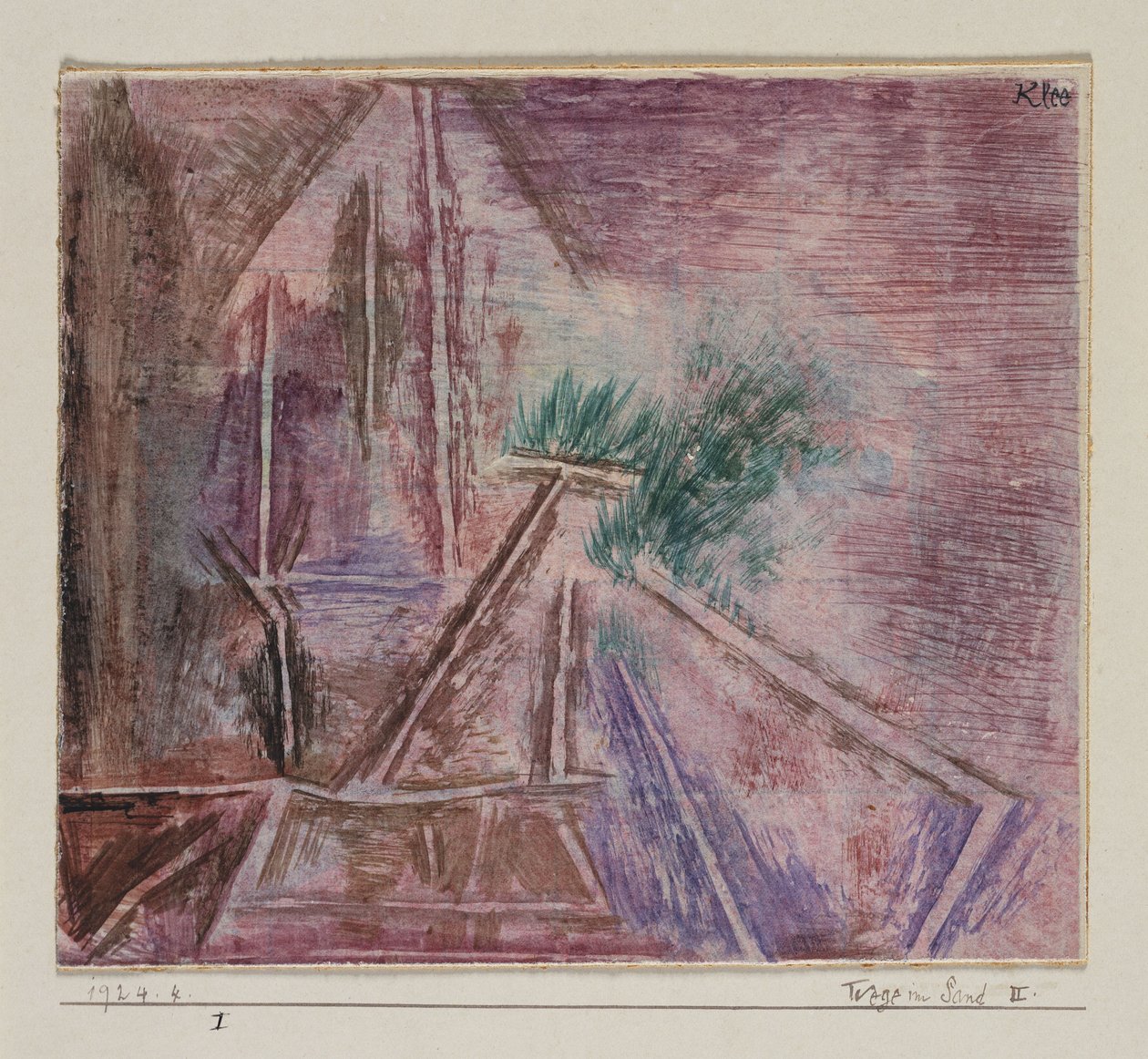 Paths in the Sand II by Paul Klee