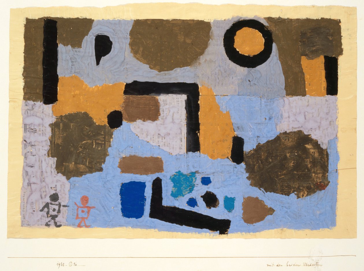 With the Two Lost Ones, 1938 by Paul Klee