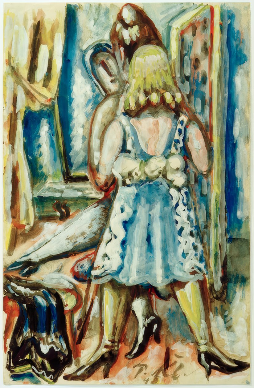 Woman with Maid by Paul Kleinschmidt