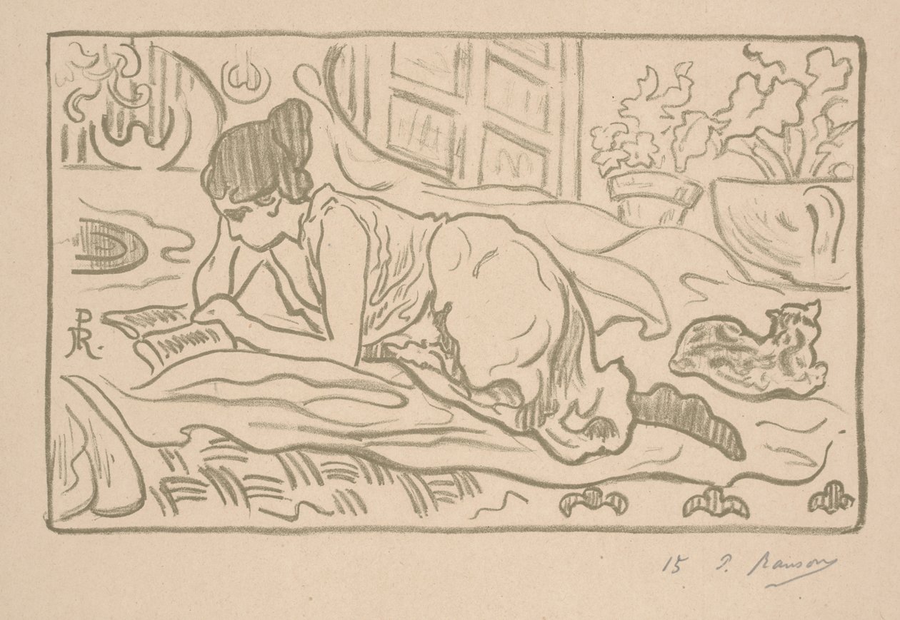 The Reclining Reader by Paul Elie Ranson