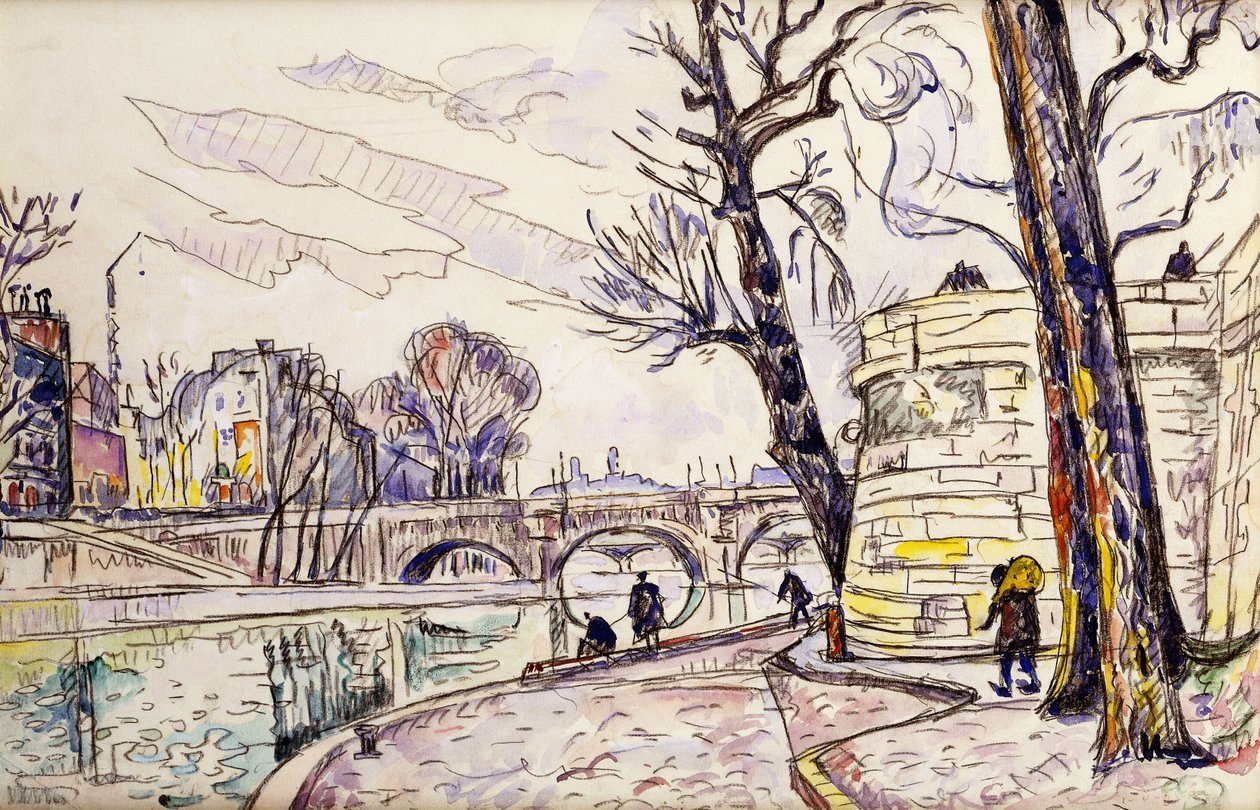 Quai de Seine by Paul Signac