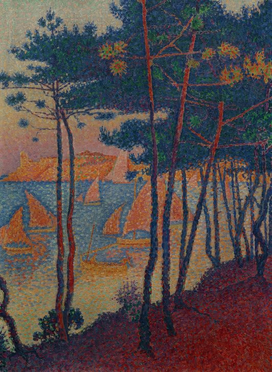 Sails and Pines by Paul Signac