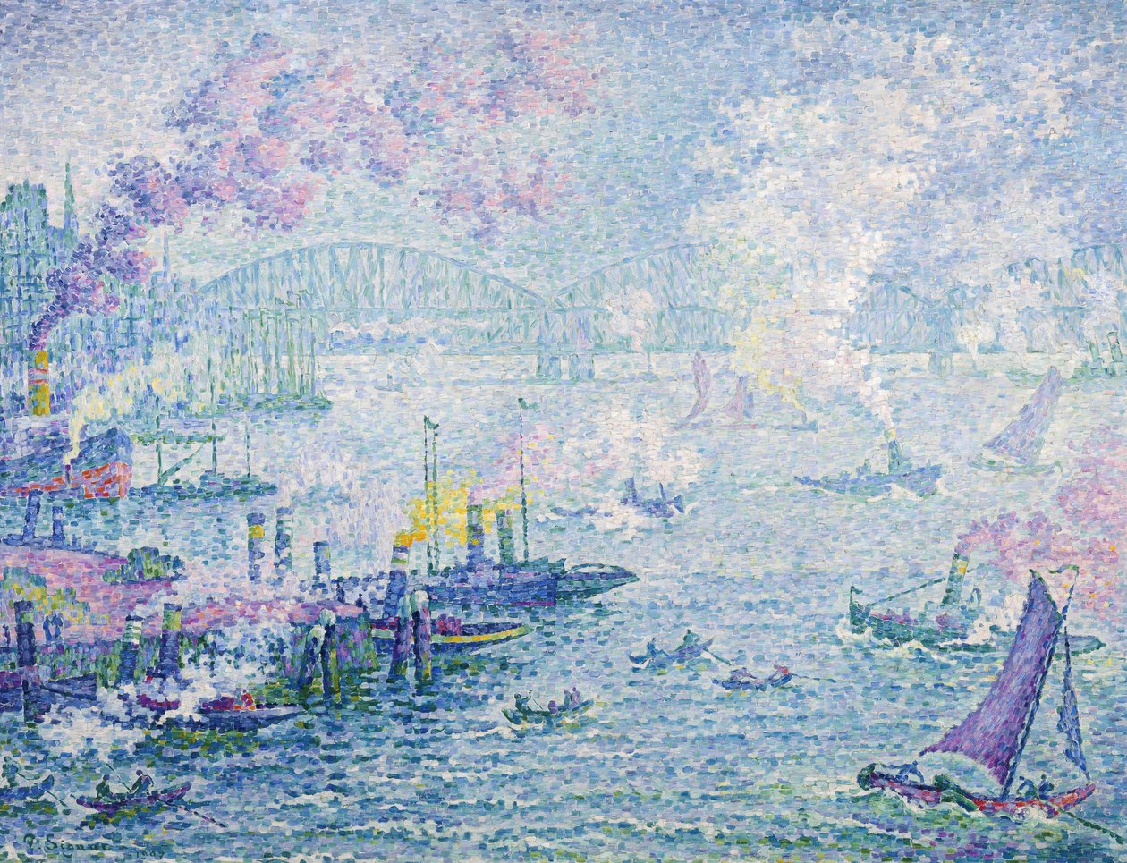 The Port of Rotterdam, 1907 by Paul Signac
