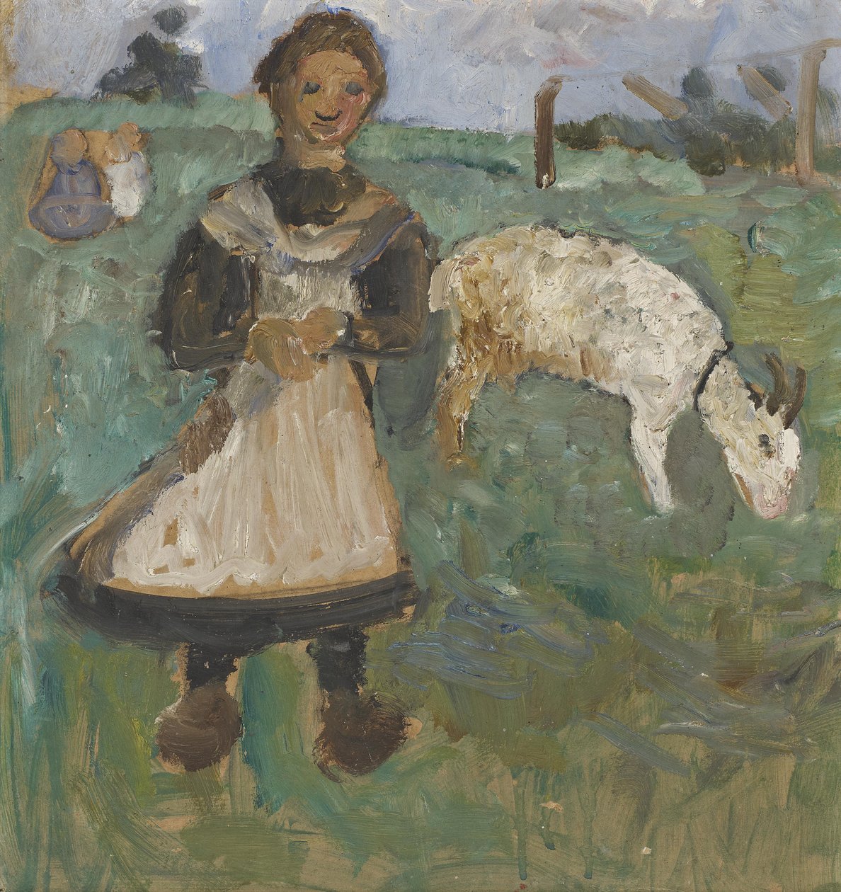 Girl with Goat by Paula Modersohn Becker